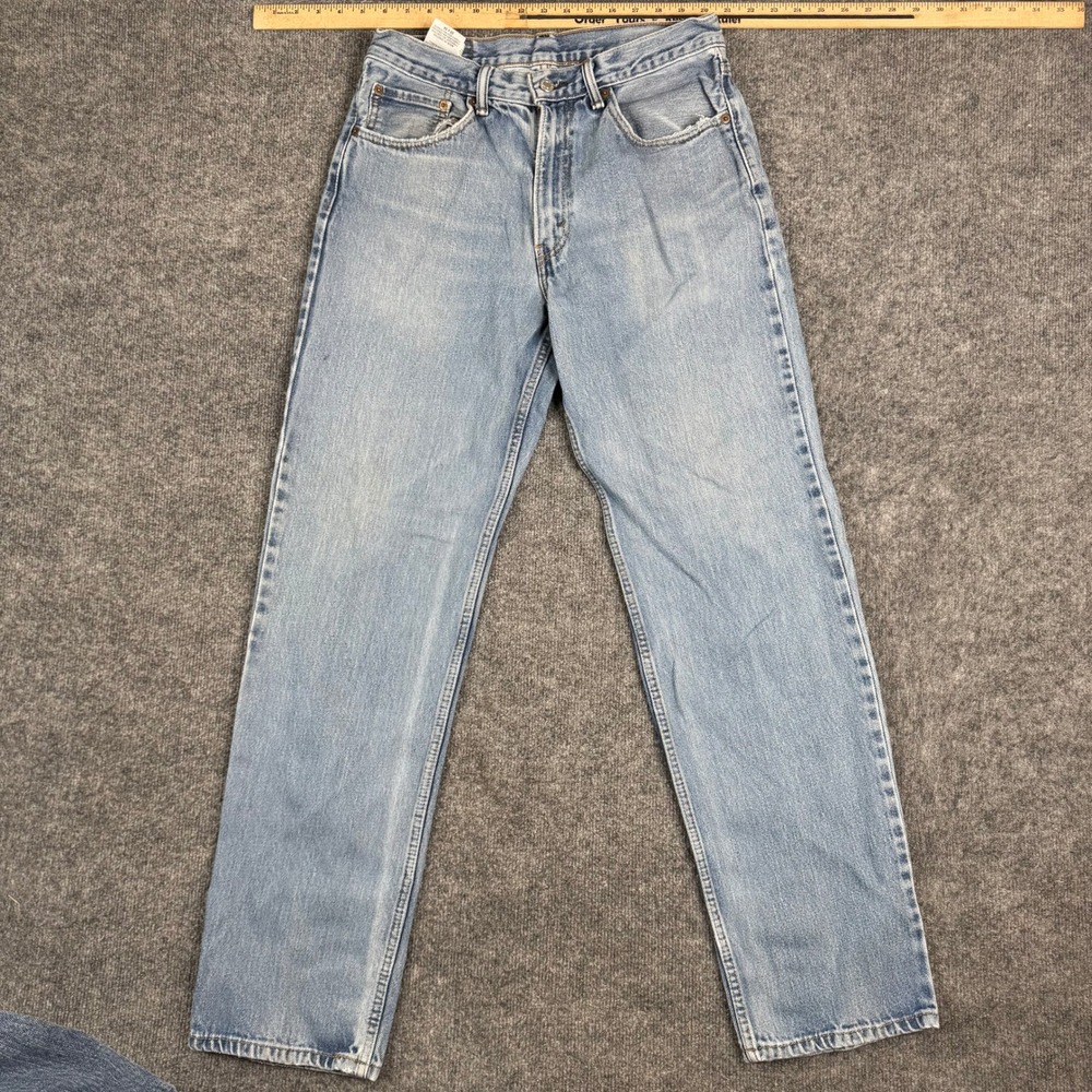 Levi's Jeans Mens Size 33x34 Light Wash 550 Relaxed Fit Cotton Denim Blue Casual